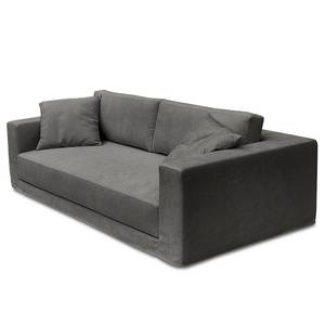 3-Sitzer Sofa Grety mit Wechselbezug Webstoff Stormy: Dunkelgrau