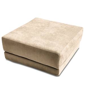 Repose-pieds Grety avec housse amovible Tissu Stormy: Beige