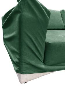 XXL-fauteuil Grety met extra hoes Geweven stof Stormy: Groen