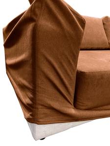 Meubelhoes Grety XXL-fauteuil Geweven stof Stormy: Roestbruin