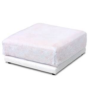 Housse amovible Grety pour repose-pieds Tissu Stormy: Gris foncé