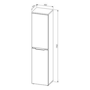 Armoire de bureau Moosic Largeur : 45 cm