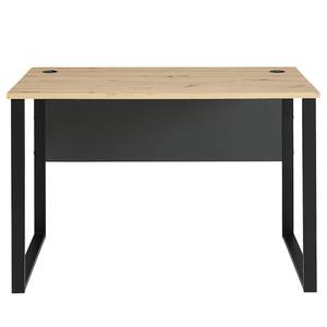 Bureau Moosic Artisan eikenhouten look/grafietkleurig - Breedte: 120 cm