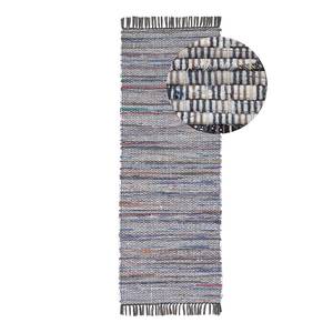 Läufer Kelim Chindi Baumwolle / Polyester - Grau - 75 x 200 cm