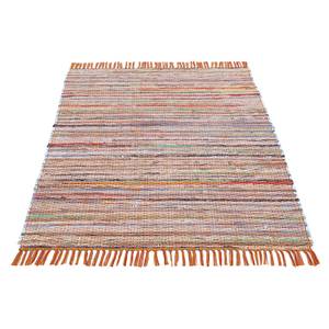 Baumwollteppich Kelim Chindi Baumwolle / Polyester - Orange - 200 x 290 cm