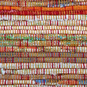 Baumwollteppich Kelim Chindi Baumwolle / Polyester - Orange - 200 x 290 cm