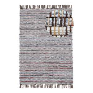 Tapis en coton Kelim Chindi Marron - 80 x 150 cm