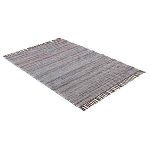 Tapis en coton Kelim Chindi Marron - 80 x 150 cm