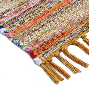 Baumwollteppich Kelim Chindi Baumwolle / Polyester - Gelb - 200 x 290 cm