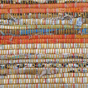 Baumwollteppich Kelim Chindi Baumwolle / Polyester - Gelb - 200 x 290 cm