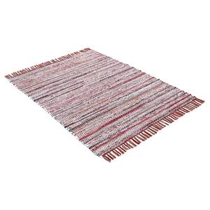 Baumwollteppich Kelim Chindi Baumwolle / Polyester - Rot - 200 x 290 cm