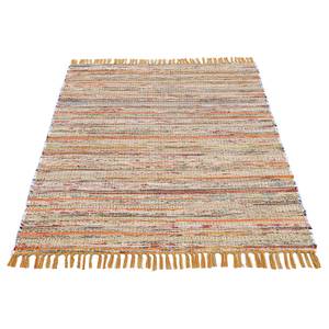 Tapis en coton Kelim Chindi Jaune - 120 x 170 cm