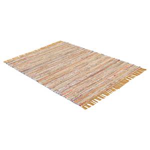 Tapis en coton Kelim Chindi Jaune - 120 x 170 cm