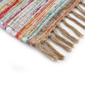 Tappeto di cotone Kelim Chindi cotone / poliestere - Beige - 200 x 290 cm