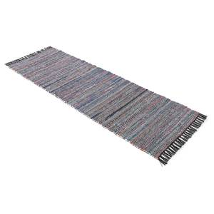 Loper Kelim Chindi katoen/polyester - Zwart - 75 x 240 cm