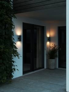Lampada da parete Kyklop Ripple Alluminio - 2 punti luce - Nero