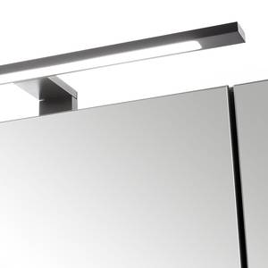 Badkamerset BALA 2-del. mineraalmarmer B incl. verlichting - Wotan eikenhouten look - Wit - Breedte: 120 cm