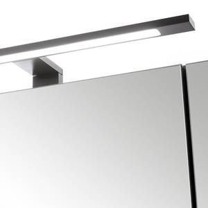 Badkamerset BALA 2-delig keramiek type B incl. verlichting - Wotan eikenhouten look - Zwart - Breedte: 120 cm