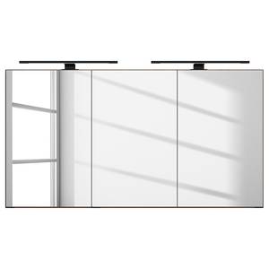 Badkamerset Rothbury 2-delig type B incl. verlichting - Canello eikenhouten look - Wit - Breedte: 120 cm