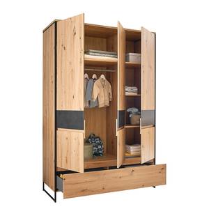 Kleiderschrank Lareille Eiche Artisan Dekor / Anthrazit