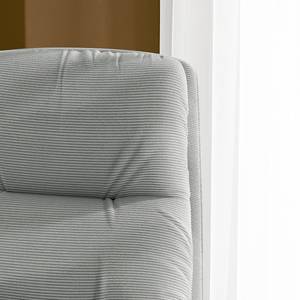 Fauteuil GARBO met houten pootjes Corduroy Snor: Grijs - Zwart