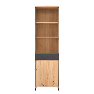 Open kast Lareille Artisan eikenhouten look/antracietkleurig