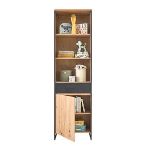 Open kast Lareille Artisan eikenhouten look/antracietkleurig