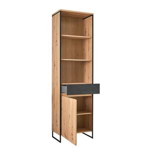 Open kast Lareille Artisan eikenhouten look/antracietkleurig