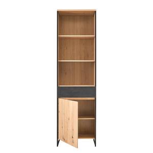 Open kast Lareille Artisan eikenhouten look/antracietkleurig