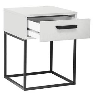 Table de chevet Aggie Blanc - 40 x 52 cm