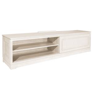 Meuble TV Casares lisse Pin massif - Pin blanc - Largeur : 206 cm