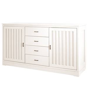 Dressoir Casares geribbeld type A massief pijnboomhout - Pijnboomhout wit