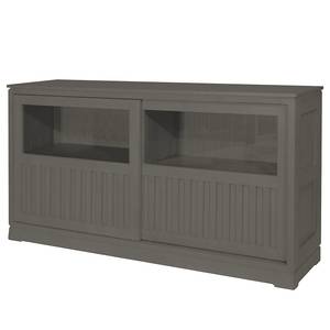 Dressoir Casares geribbeld type B massief pijnboomhout - Grijs