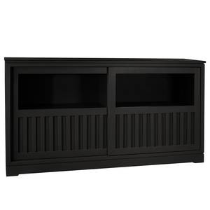 Sideboard Casares Geriffelt Typ B Pinie Massiv - Schwarz