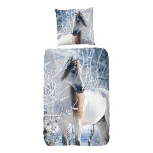 Copripiumino e federa White Horse Cotone - Multicolore - 135 x 200 cm + cuscino 80 x 80 cm