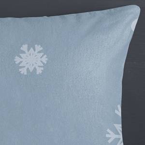 Parure en flanelle de coton Dreamer Coton - Bleu clair - 140 x 200 cm + coussin 90 x 70 cm