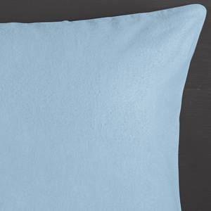 Parure en flanelle de coton Care Coton - Bleu clair - 140 x 200 cm + coussin 90 x 70 cm