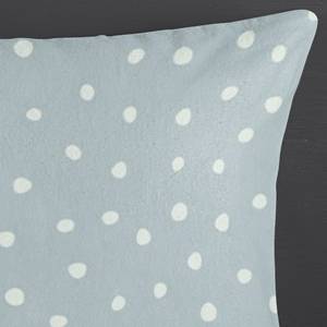 Parure en flanelle de coton Didi Coton - Bleu clair - 140 x 200 cm + coussin 90 x 70 cm