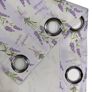 Rideaux à œillets Lavendel - Lot de 2 Polyester - Lilas - Hauteur : 245 cm