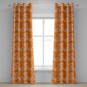 Rideaux à œillets Dove - Lot de 2 Polyester - Orange - Hauteur : 245 cm