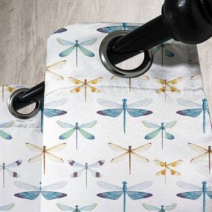 Rideaux à œillets Dragonfly - Lot de 2 Polyester - Bleu / Jaune - Hauteur : 245 cm