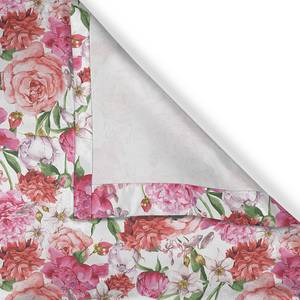 Rideaux à œillets Pinke Rosen - Lot de 2 Polyester - Rose / Violet - Hauteur : 245 cm