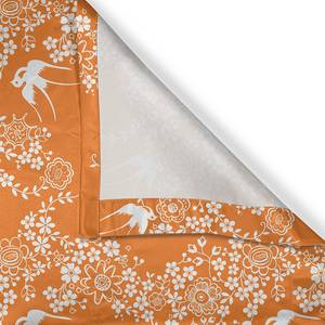 Rideaux à œillets Dove - Lot de 2 Polyester - Orange - Hauteur : 175 cm