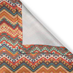 Rideaux à œillets Zig Zag - Lot de 2 Polyester - Multicolore - Hauteur : 225 cm