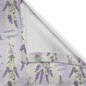 Gordijn met ringen Lavendel set van 2 polyester - lila - Hoogte: 260 cm