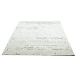 Kurzflorteppich Durlesti Polyester - Creme / Braun - 80 x 140 cm