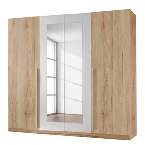 Drehtürenschrank Halpine Eiche Sanremo Dekor / Weiß