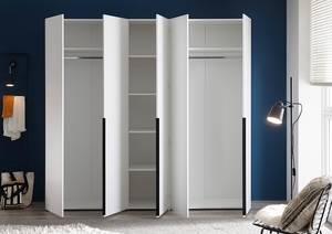 Armoire à portes battantes Affton Blanc - Largeur : 225 cm