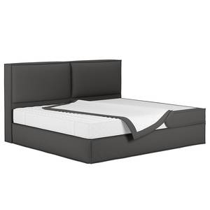 Lit boxspring familial KINX Tissu KINX : Anthracite - 240 x 200cm - D2 souple