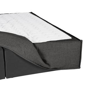 Lit boxspring familial KINX Tissu KINX : Anthracite - 240 x 200cm - D2 souple